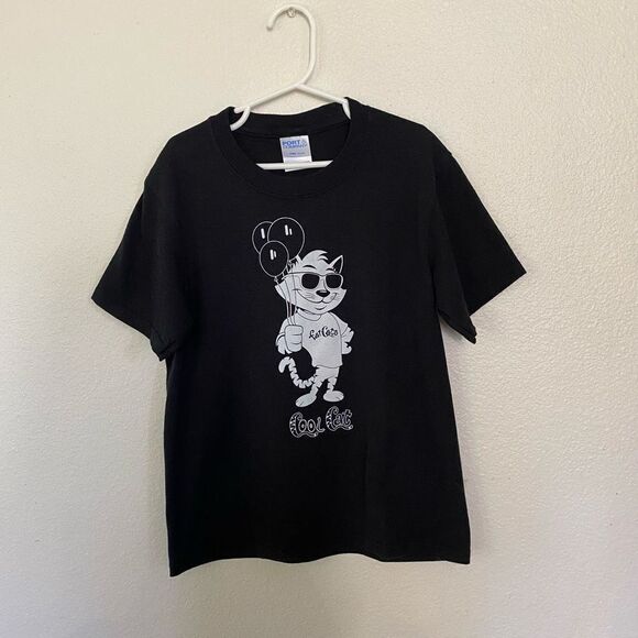 Vintage Fat Cats Cool Cat Graphic T-Shirt - Picture 1 of 4